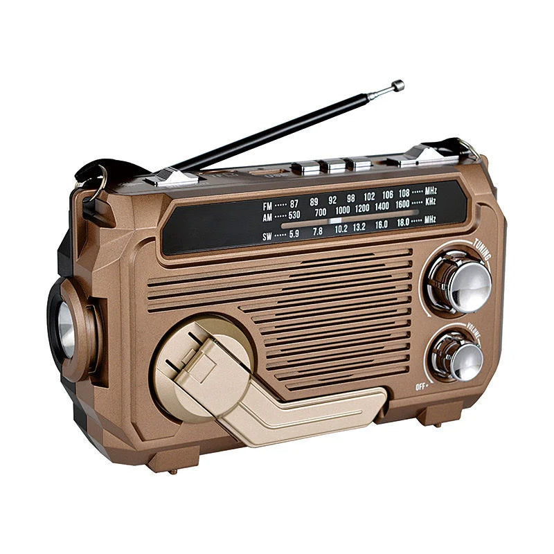 Ręczne radio z funkcją ładowania awaryjnego